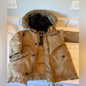 Gap Brown Hooded Jacket - Size 5